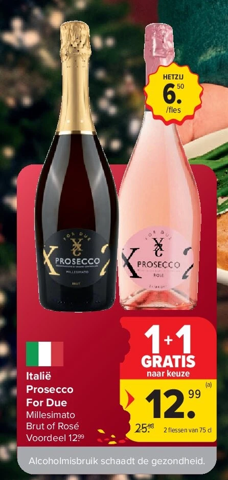 Italië Prosecco For Due