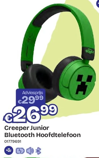 Creeper Junior Bluetooth Hoofdtelefoon