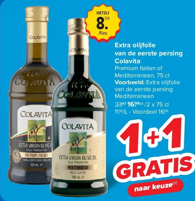 Extra olijfolie van de eerste persing Colavita