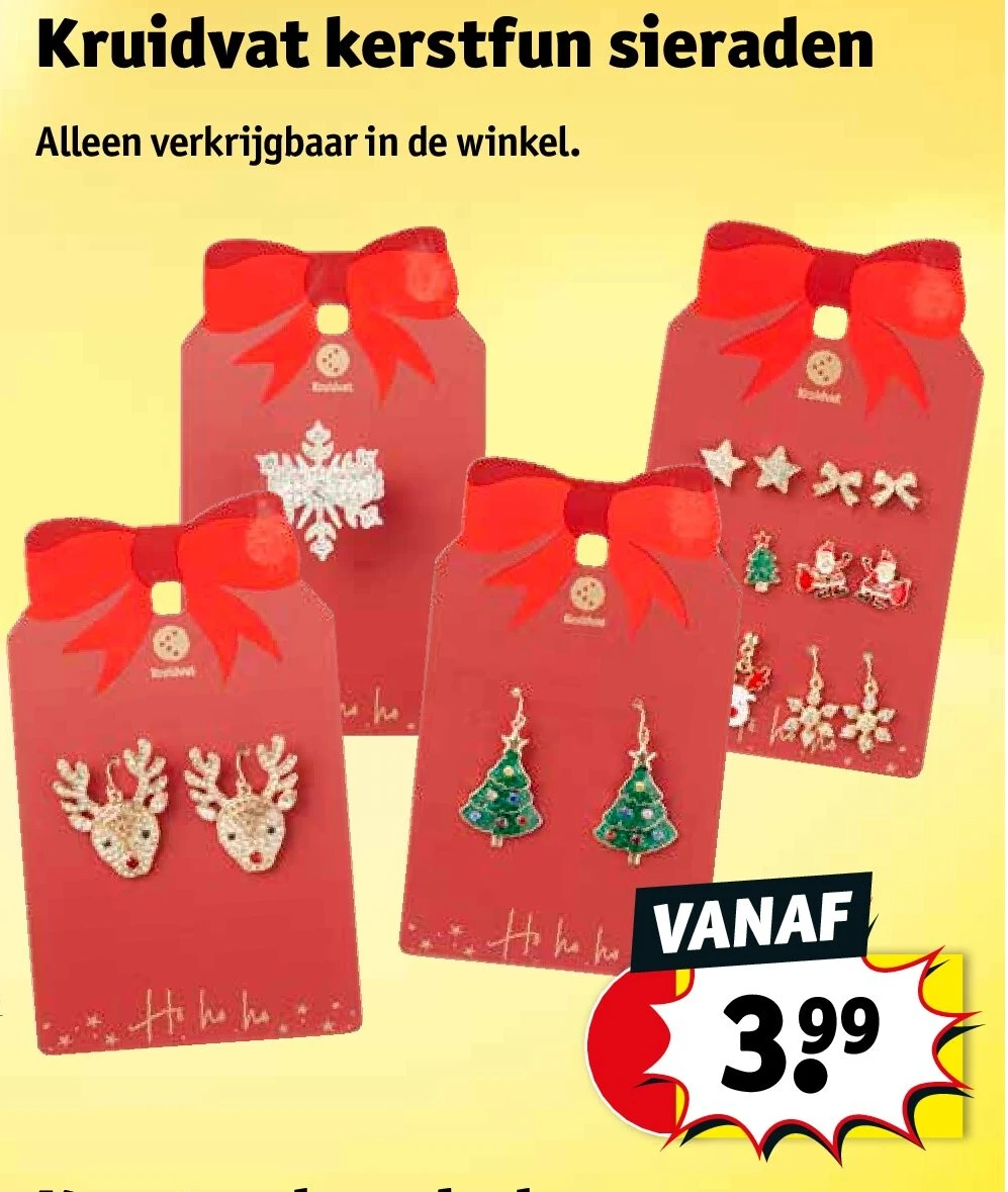Kruidvat kerstfun sieraden