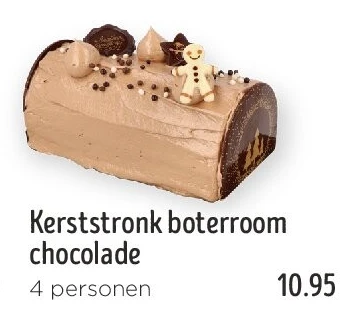 Kerststronk boterroom chocolade