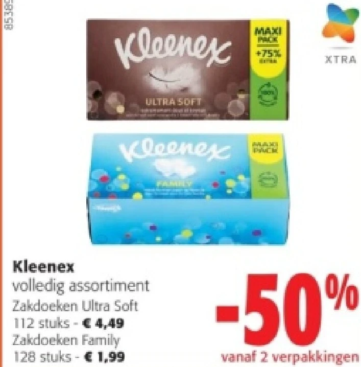 Kleenex Zakdoeken Ultra Soft 112 stuk