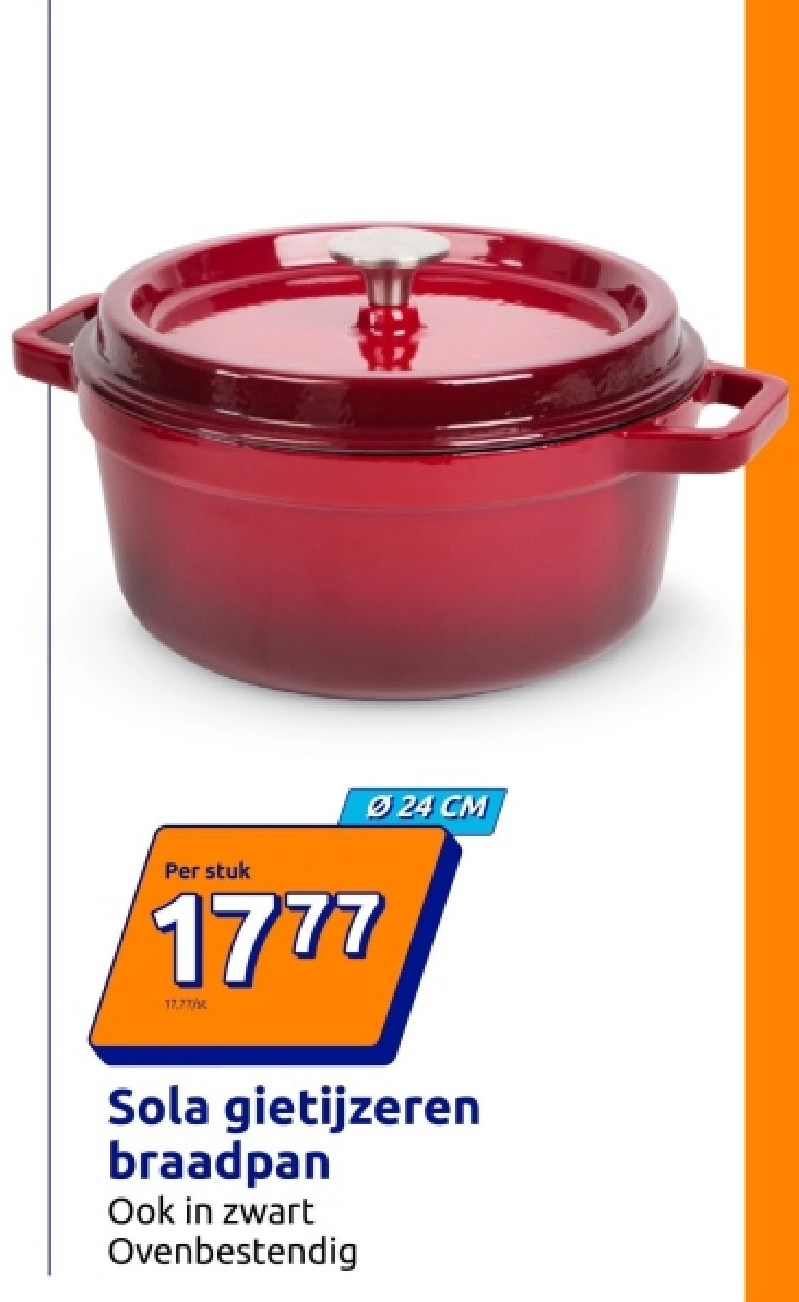 Sola gietijzeren braadpan