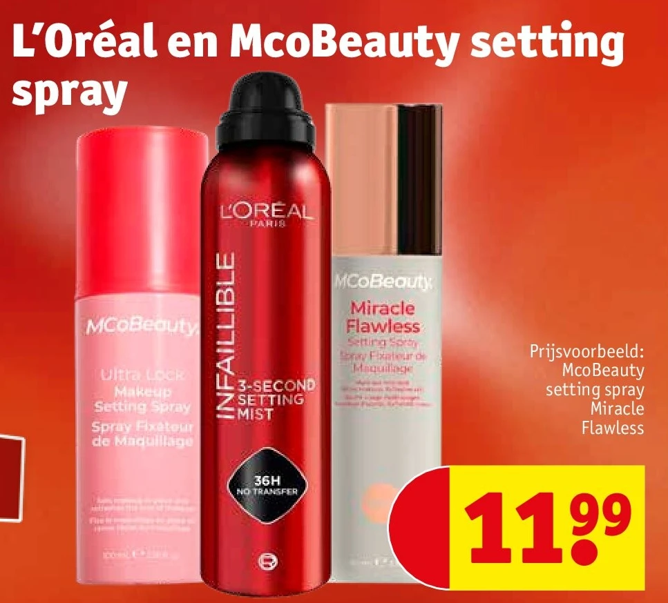 L’Oréal en McoBeauty setting spray