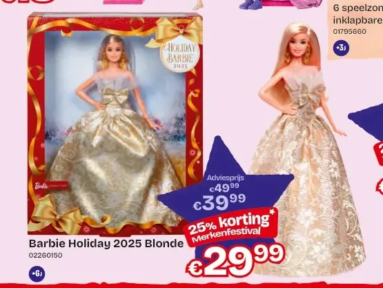 Barbie Holiday 2025 Blonde