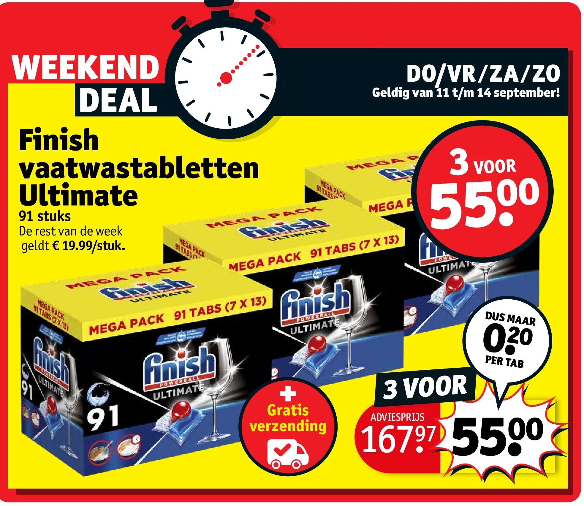 Finish vaatwastabletten Ultimate