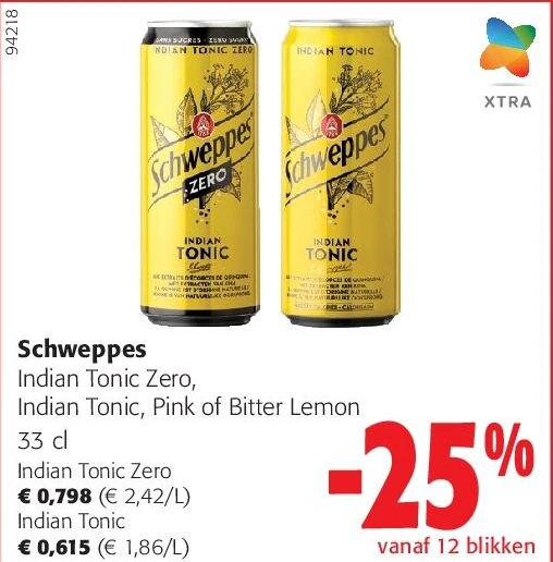 Schweppes Indian Tonic Zero
