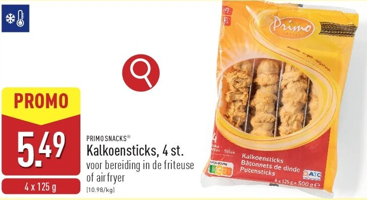 Kalkoensticks, 4 st.