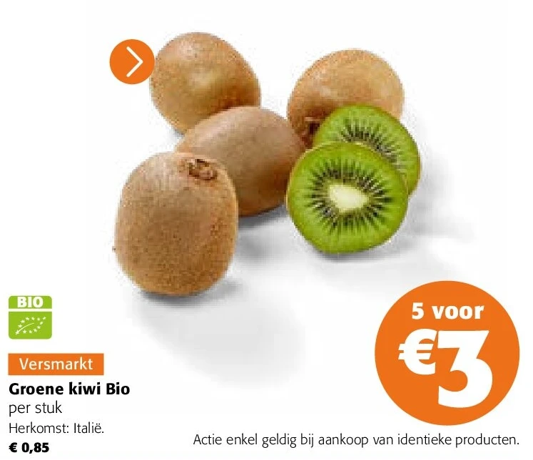 Groene kiwi Bio