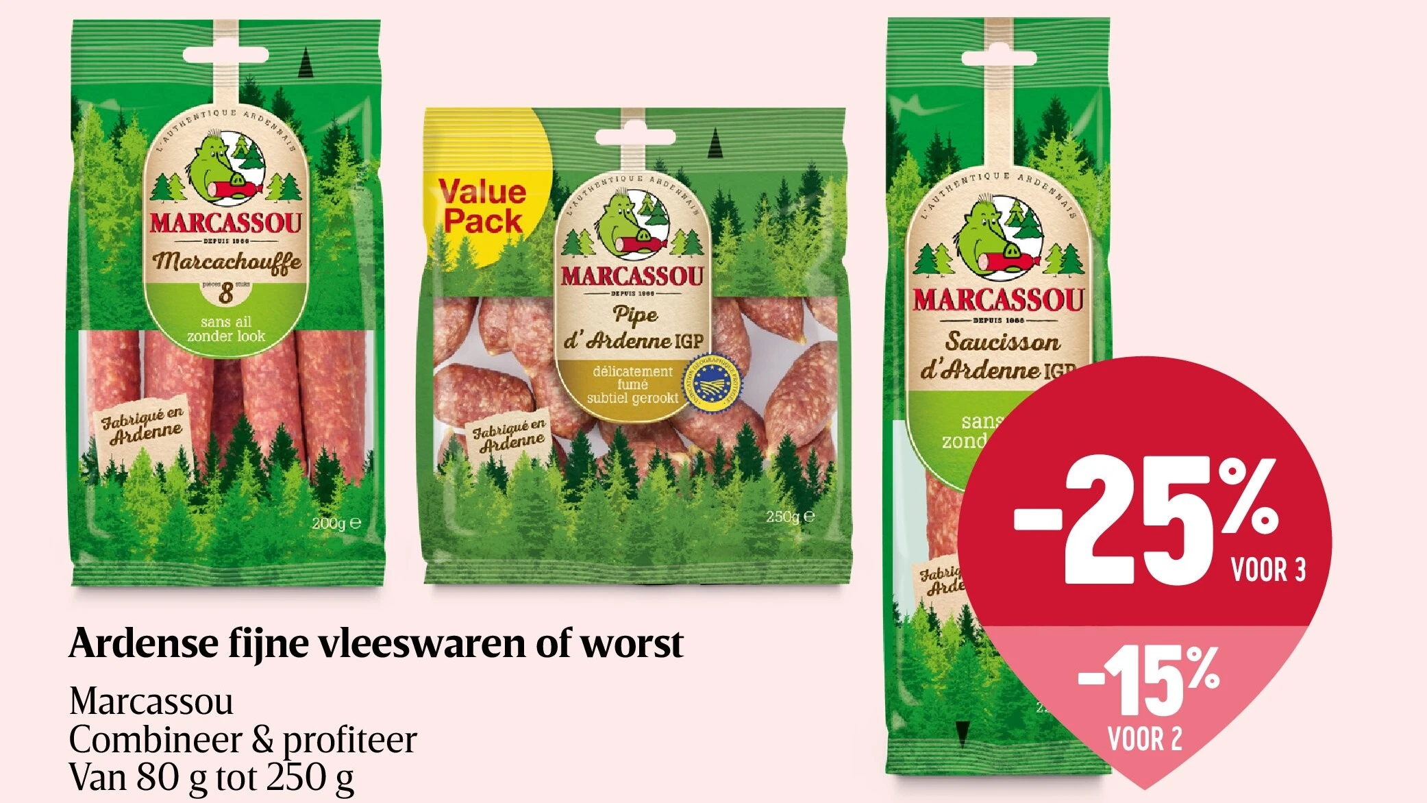 Ardense fijne vleeswaren of worst