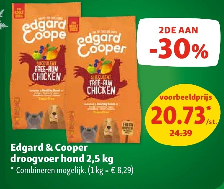 Edgard & Cooper droogvoer hond 2,5 kg