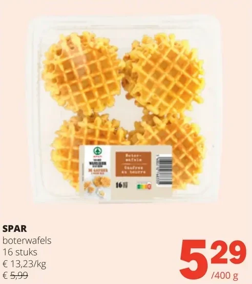 SPAR boterwafels 16 stuks