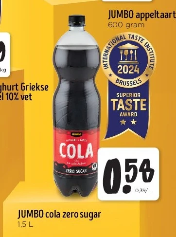 JUMBO cola zero sugar 1,5 L