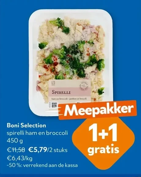 Boni Selection spirelli ham en broccoli 450 g