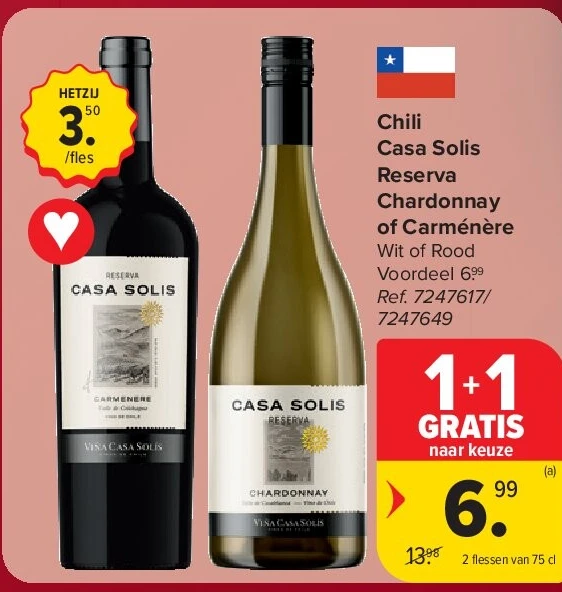 Chili Casa Solis Reserva Chardonnay of Carménère