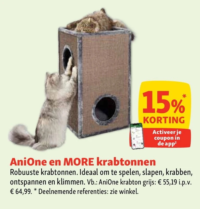 AniOne en MORE krabtonnen