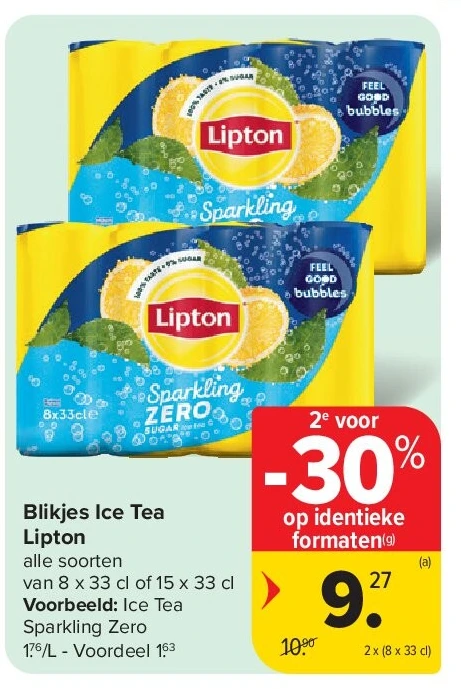 Blikjes Ice Tea Lipton