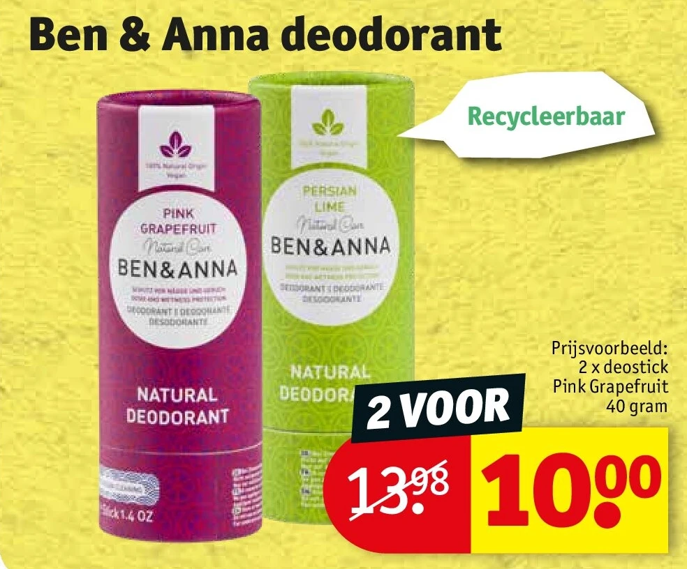 Ben & Anna deodorant
