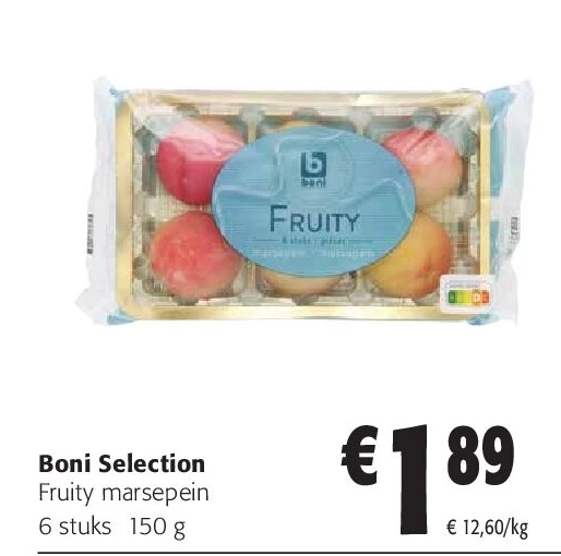 Boni Selection Fruity marsepein 6 stuks 150 g