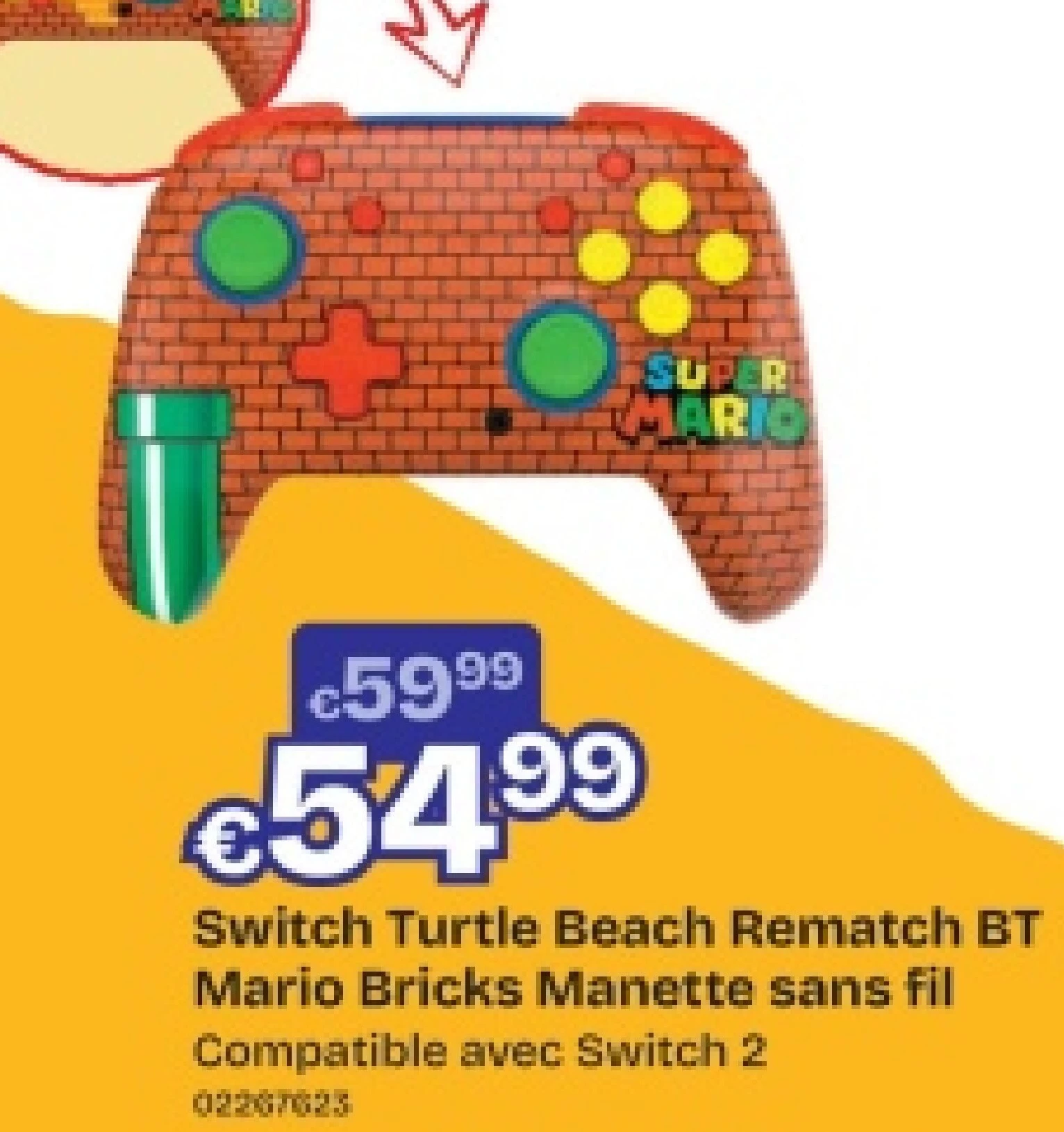 Switch Turtle Beach Rematch Bт Mario Bricks Manette sans fil