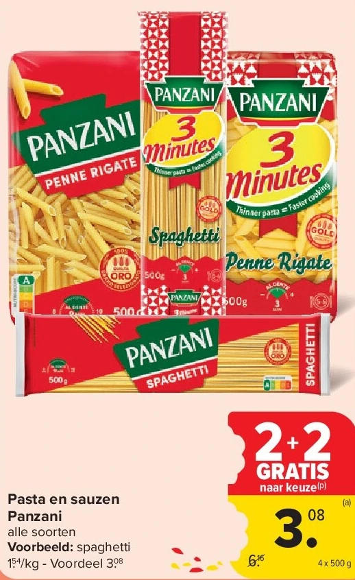 Pasta en sauzen Panzani