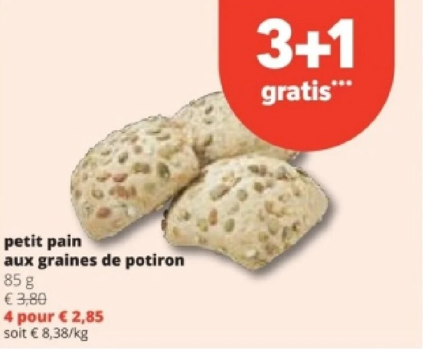 petit pain aux graines de potiron