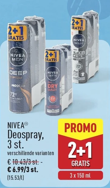 Deospray, 3st.