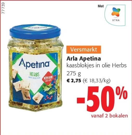 Arla Apetina kaasblokjes in olie Herbs 275 g