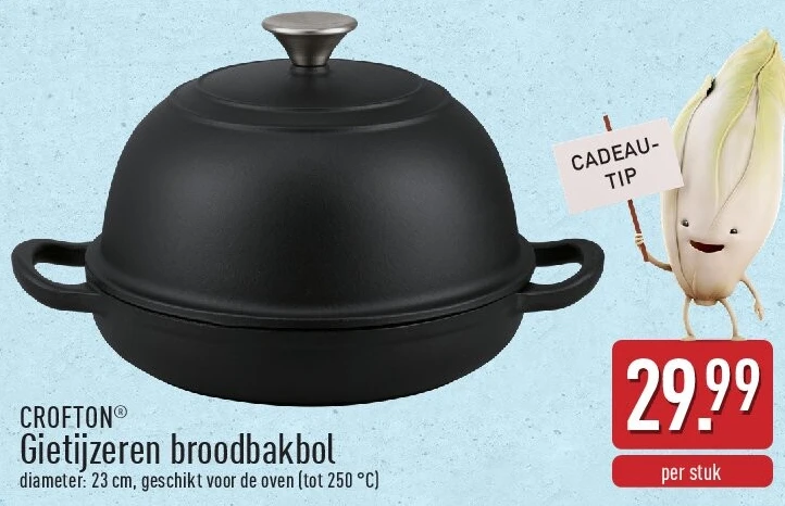 Gietijzeren broodbakbol