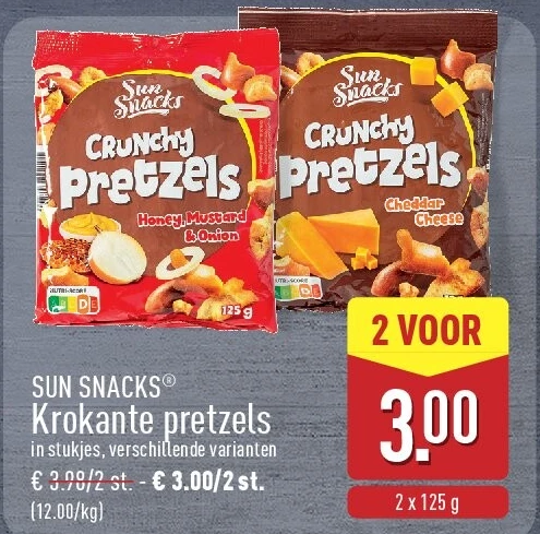 Krokante pretzels