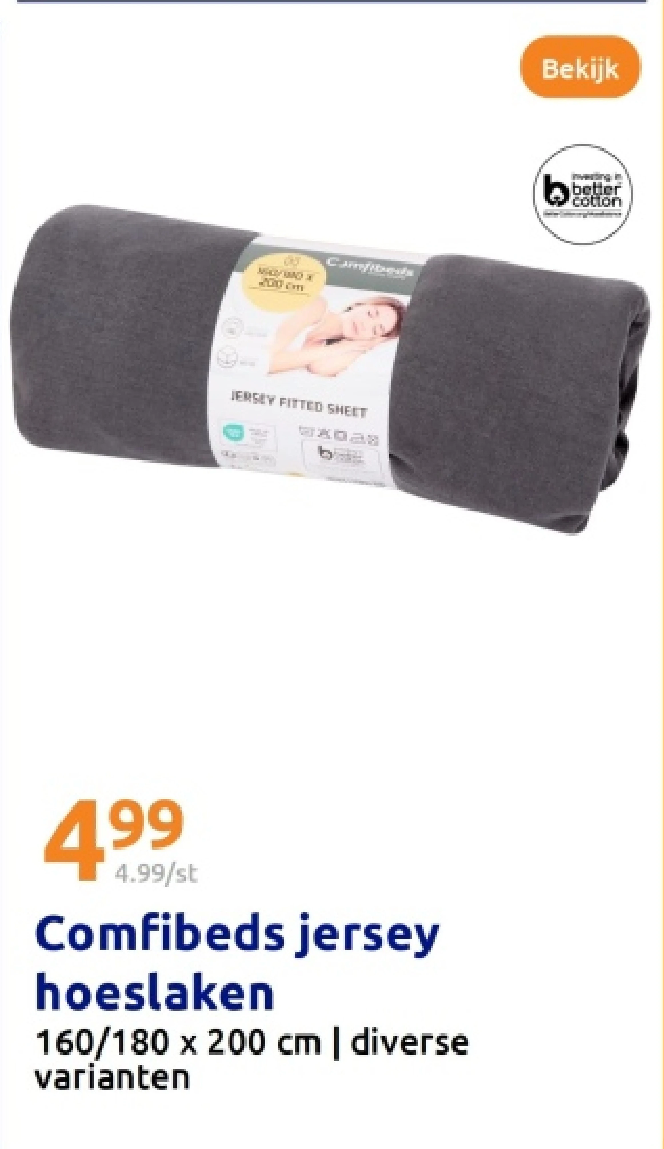 Comfibeds jersey hoeslaken