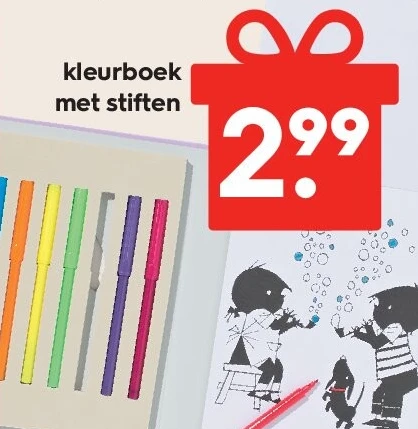 kleurboek met stiften