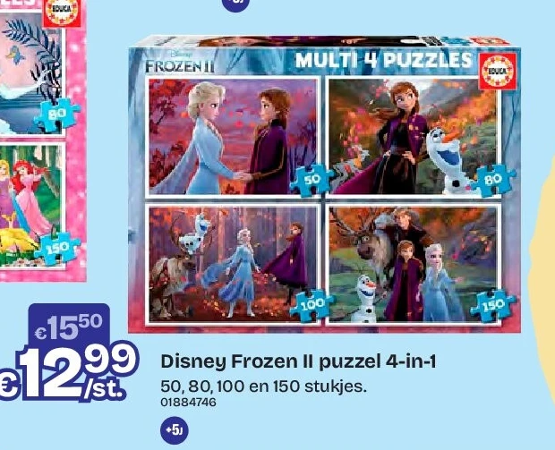 Disney Frozen II puzzel 4-in-1