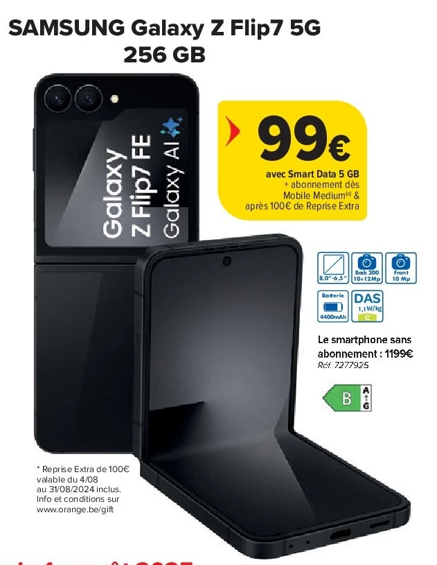 SAMSUNG Galaxy Z Flip7 5G 256 GB