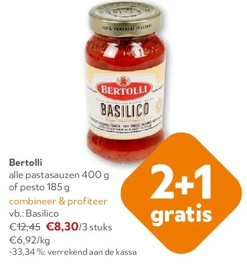Bertolli alle pastasauzen 400 g