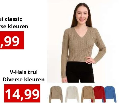 V-Hals trui Diverse kleuren