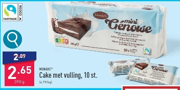Cake met vulling, 10st.