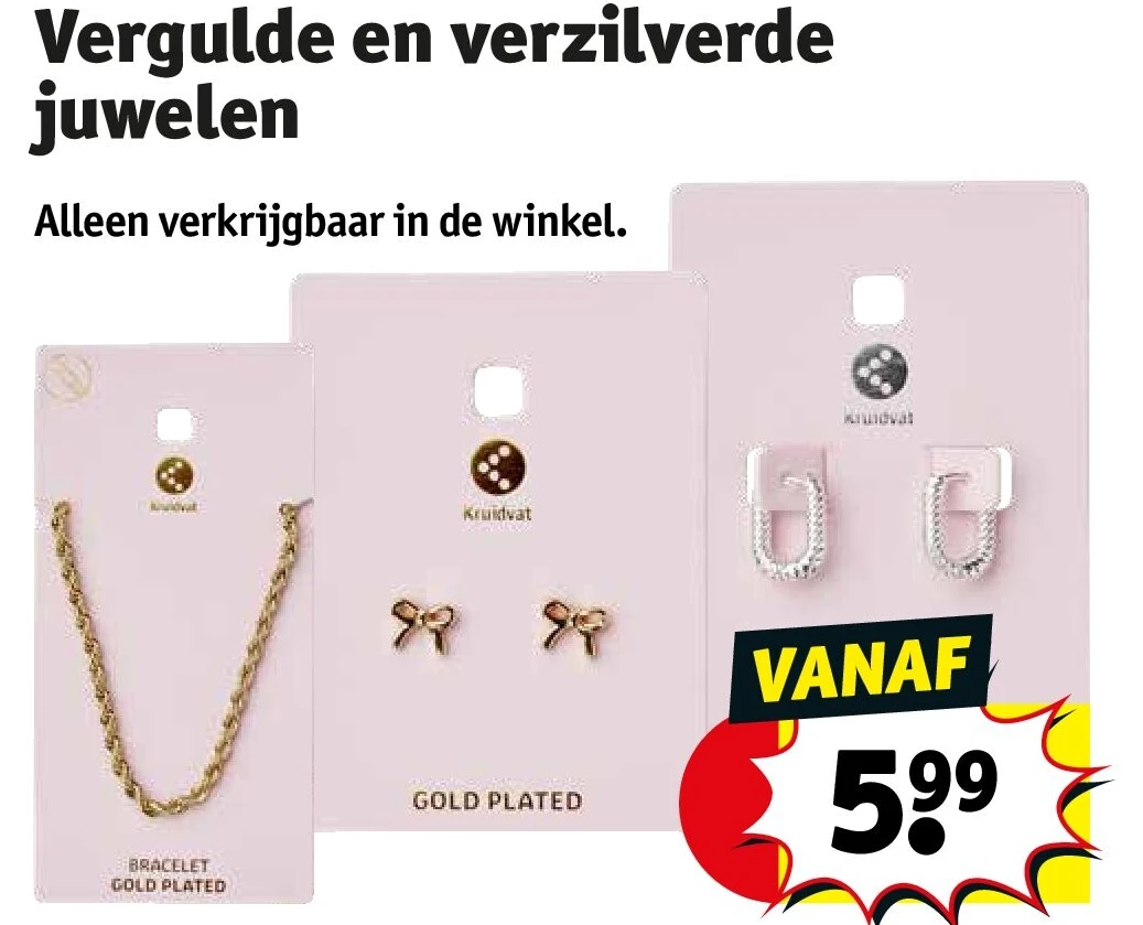 Vergulde en verzilverde juwelen
