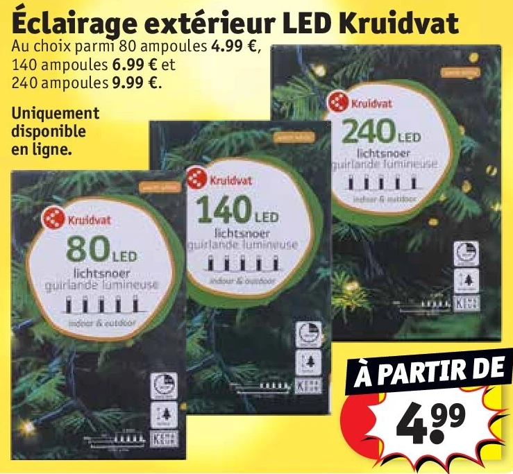 Éclairage extérieur LED Kruidvat