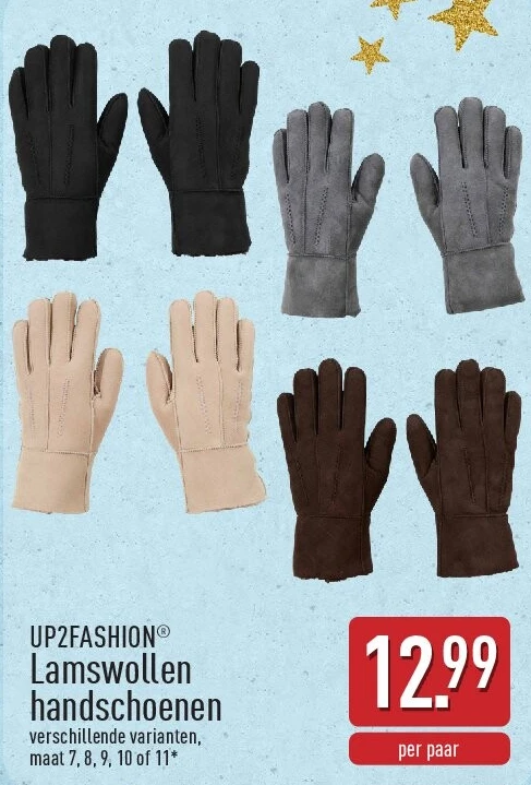 Lamswollen handschoenen