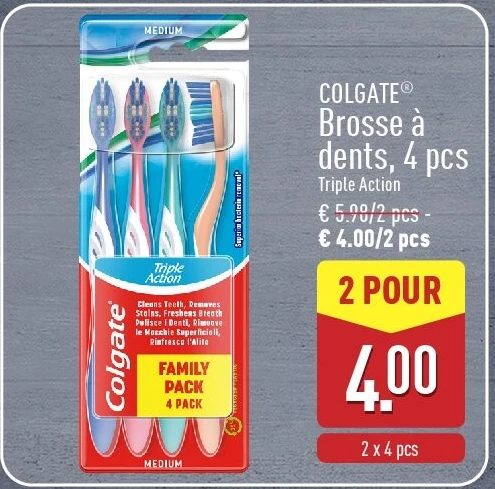 Brosse à dents, 4pcs