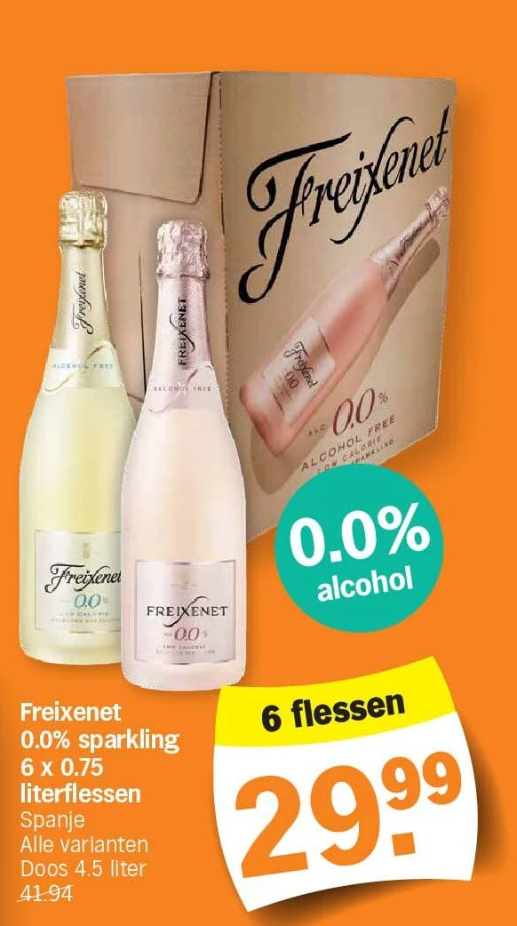 Freixenet 0.0% sparkling 6 x 0.75 literflessen