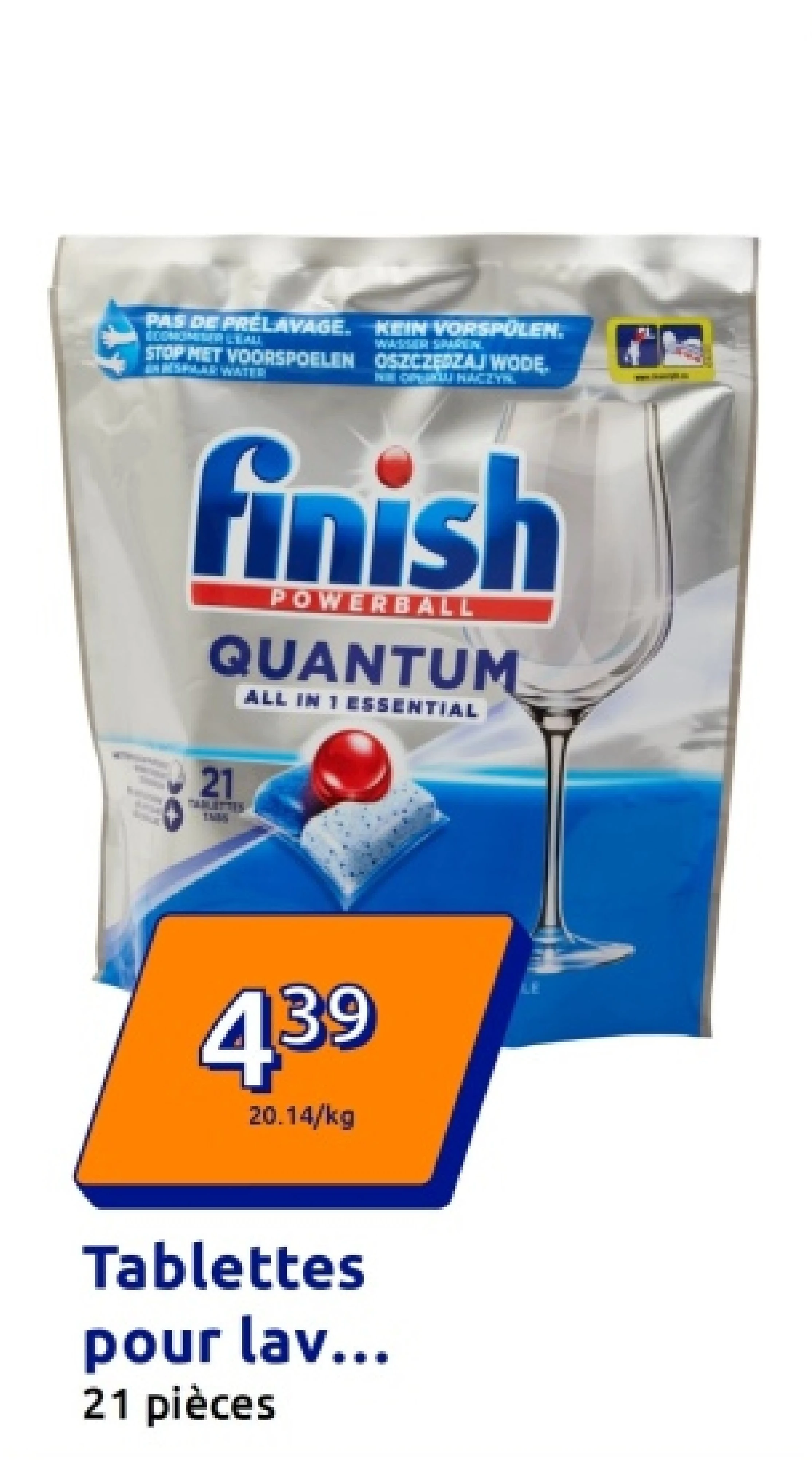 Tablettes pour lave-vaisselle Finish Powerball Quantum Essential All-in-1