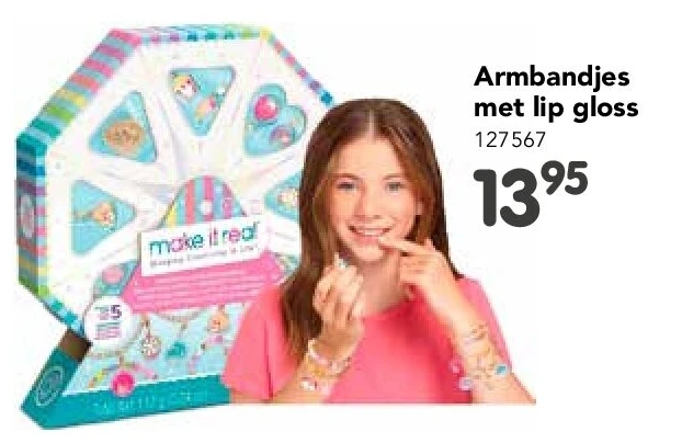 Armbandjes met lip gloss