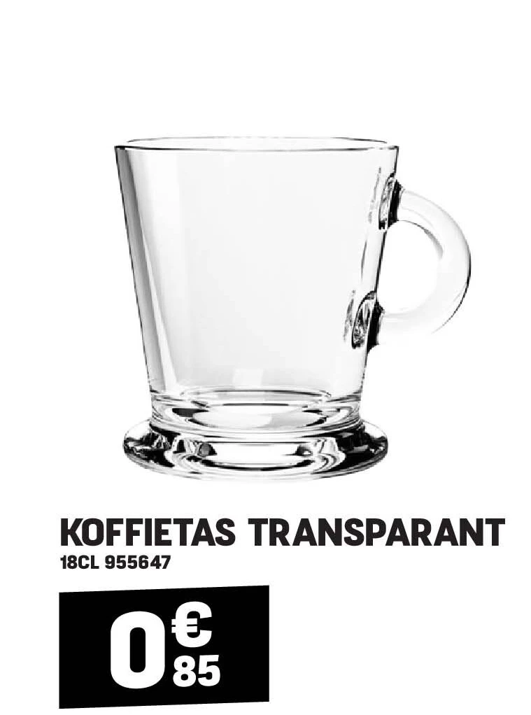 KOFFIETAS TRANSPARANT