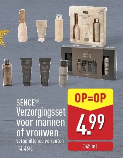 Verzorgingsset voor mannen of vrouwen