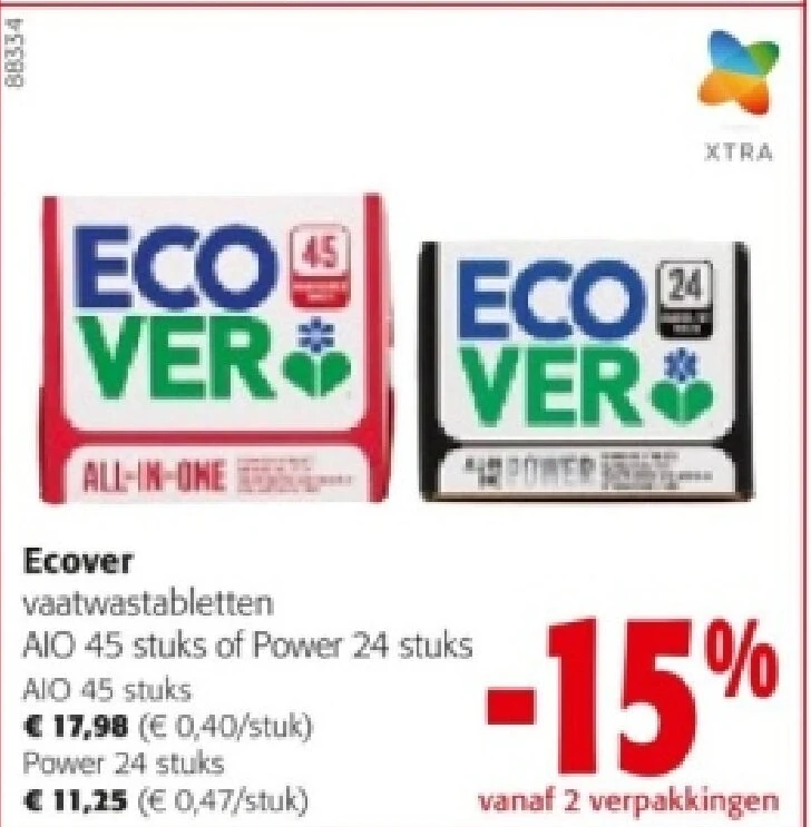 Ecover AIO 45 stuks