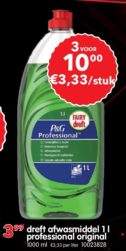 dreft afwasmiddel 1 l professional original