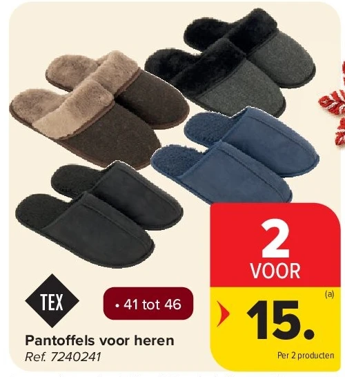 Pantoffels voor heren
