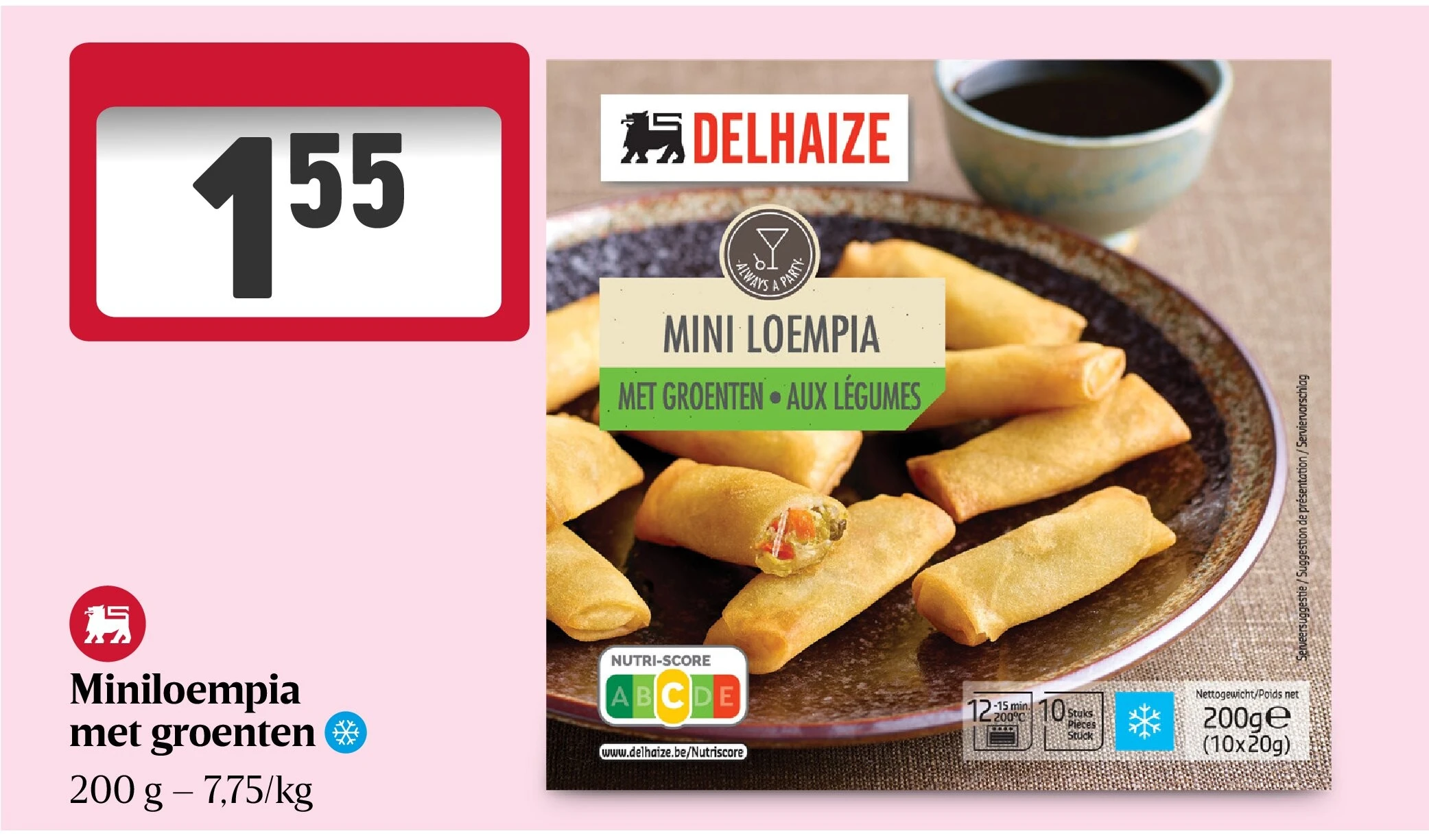 Miniloempia met groenten